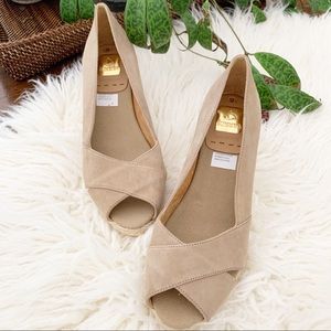 KANNA Peep Toe Mid-Heel Wedge Espadrille - Spain